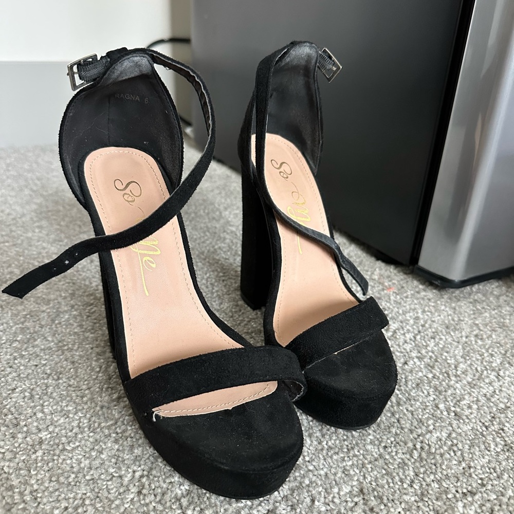 Platform Heels Black